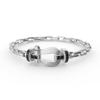 [Favorite]FORCE LARGE HORSESHOE CLASP METAL BRACELET
