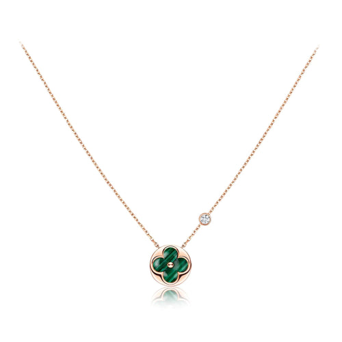 [Favorite]SUN PEDANT ROSE GOLD 1 DIAMOND NECKLACE