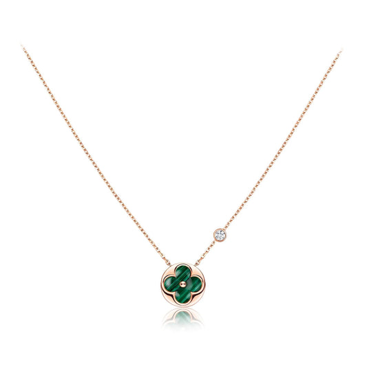 [Favorite]SUN PEDANT ROSE GOLD 1 DIAMOND NECKLACE