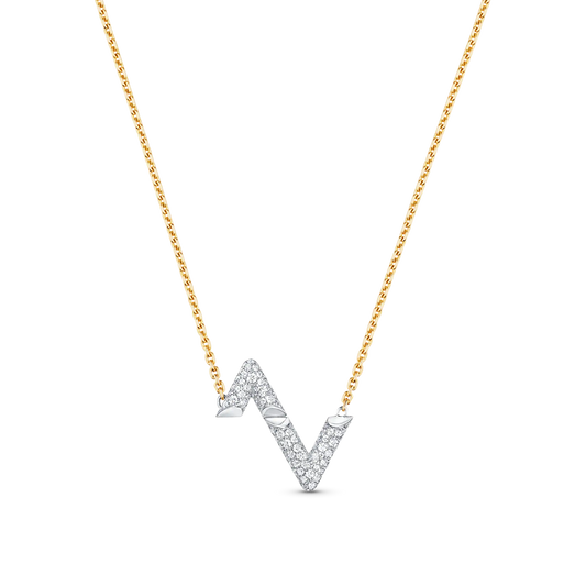 [Favorite]VOLT SILVER DIAMOND PEDANT NECKLACE