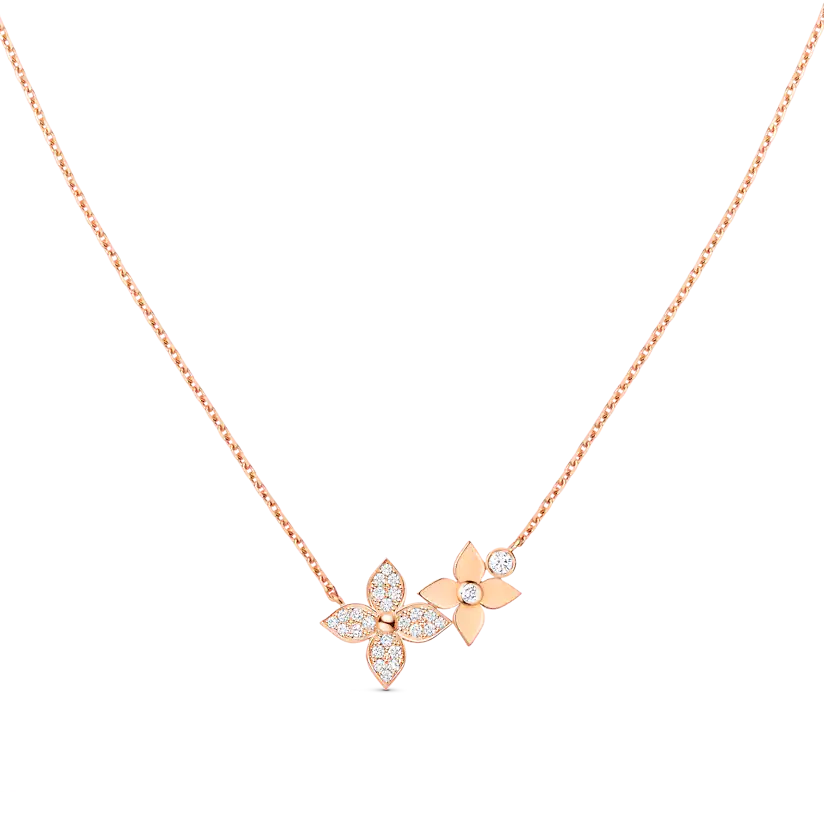[Favorite]STAR BLOSSOM NECKLACE ROSE GOLD DIAMONDS
