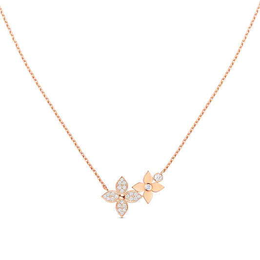 [Favorite]STAR BLOSSOM NECKLACE ROSE GOLD DIAMONDS
