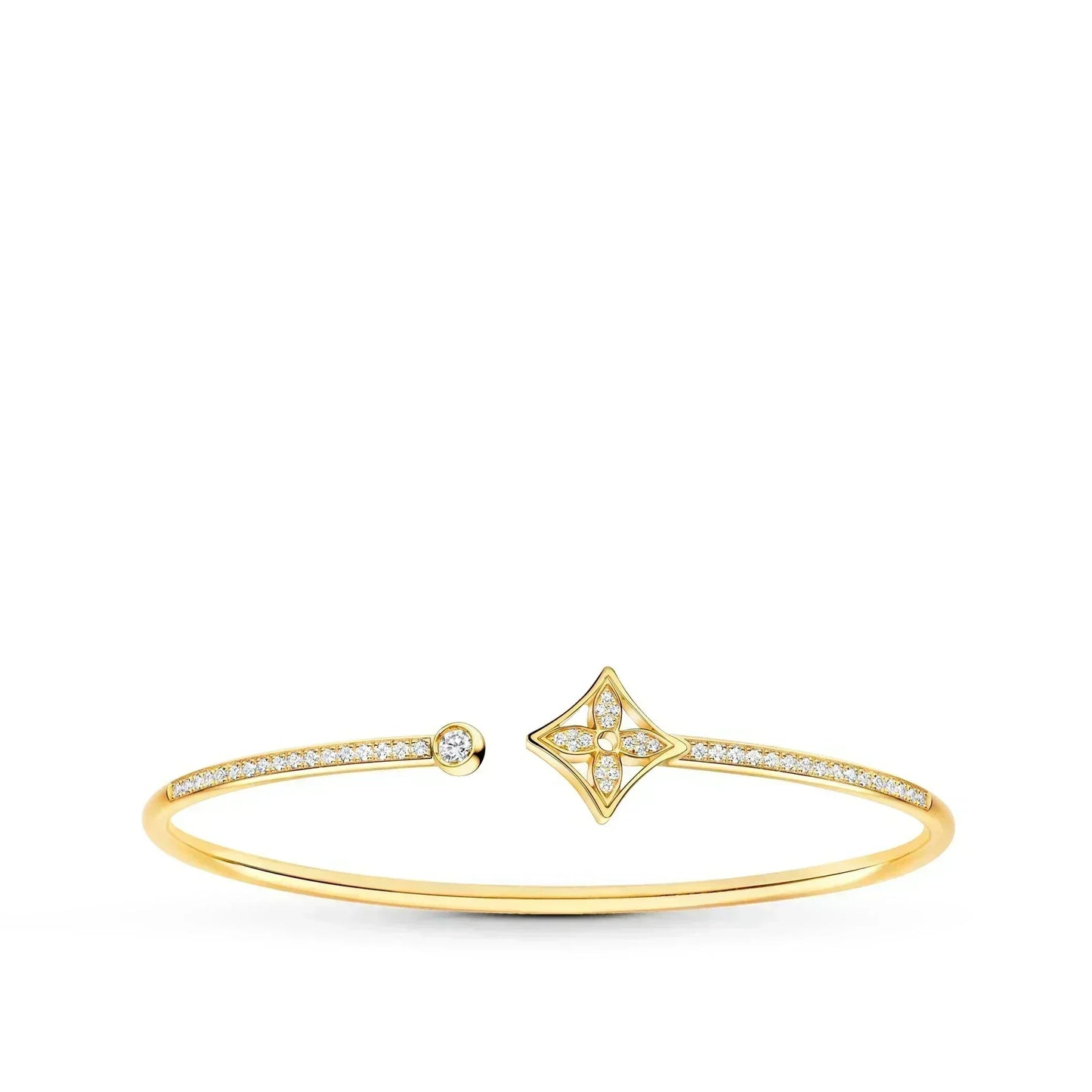 [Favorite]IDYLLE GOLD OPEN BRACELET DIAMOND PAVED