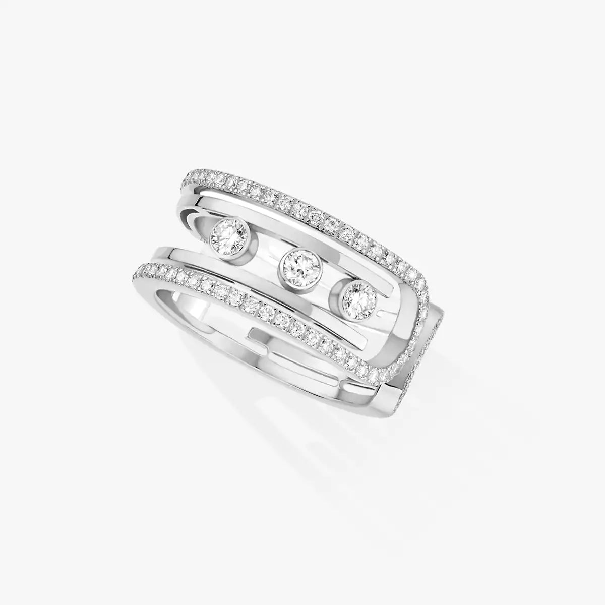 [Favorite]OPEN MOVE 10-DIAMOND PAVÉ RING