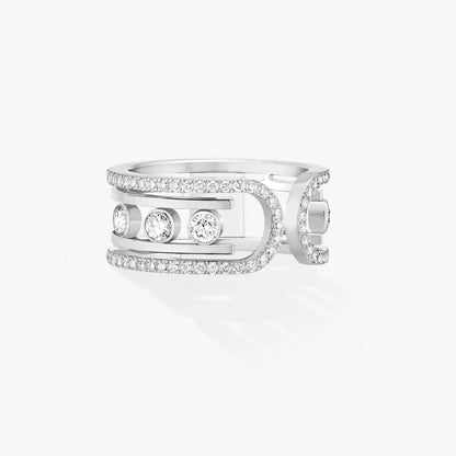 [Favorite]OPEN MOVE 10-DIAMOND PAVÉ RING