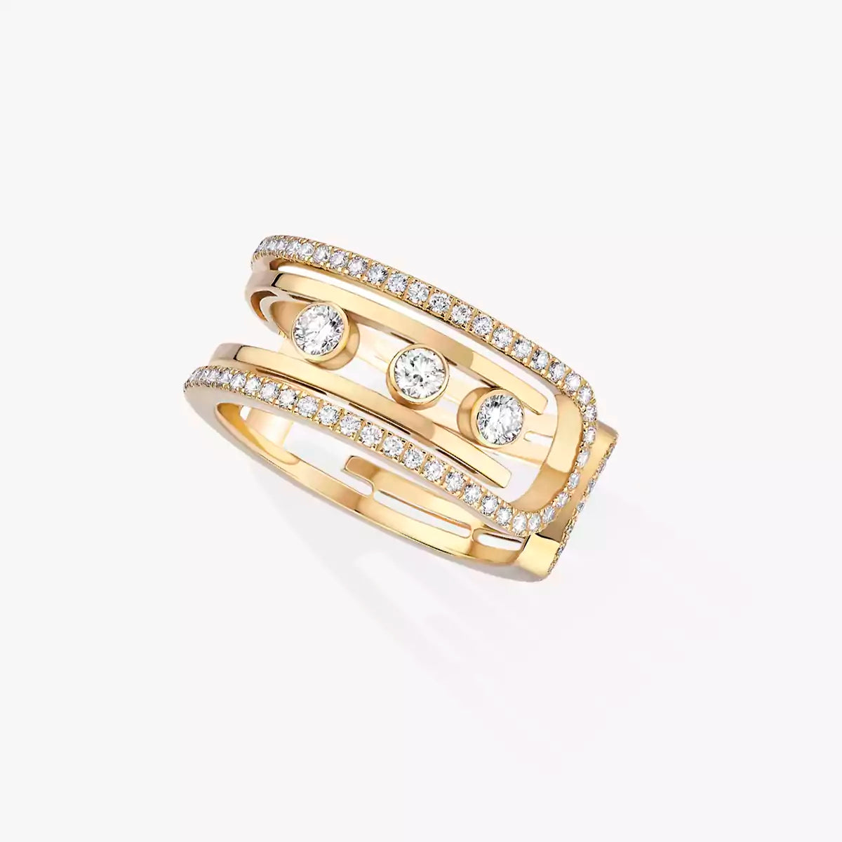 [Favorite]OPEN MOVE 10-DIAMOND PAVÉ RING