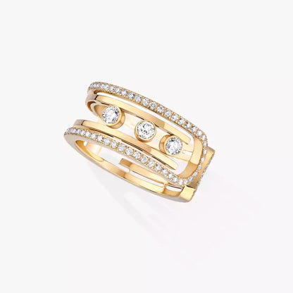 [Favorite]OPEN MOVE 10-DIAMOND PAVÉ RING