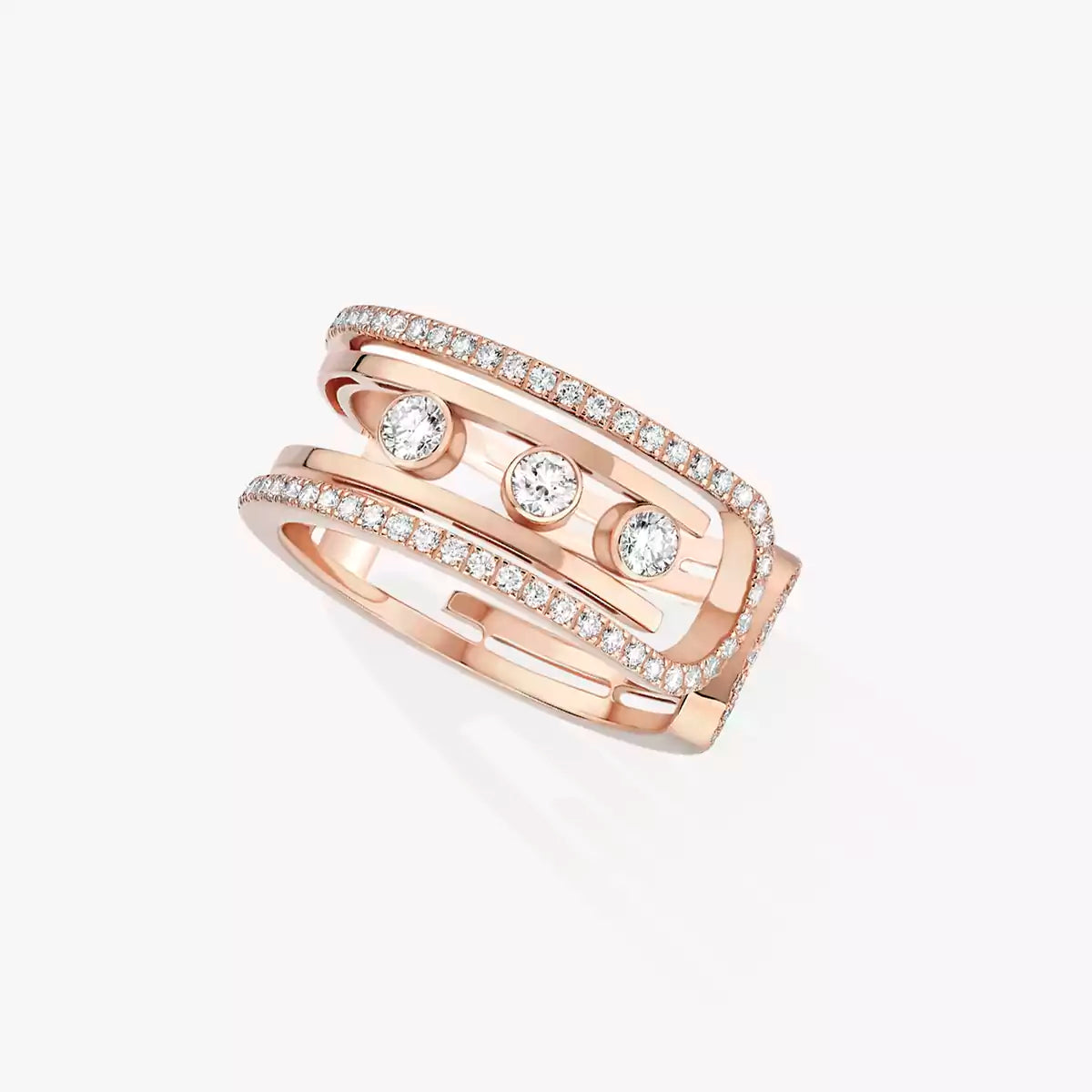 [Favorite]OPEN MOVE 10-DIAMOND PAVÉ RING