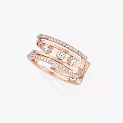 [Favorite]OPEN MOVE 10-DIAMOND PAVÉ RING