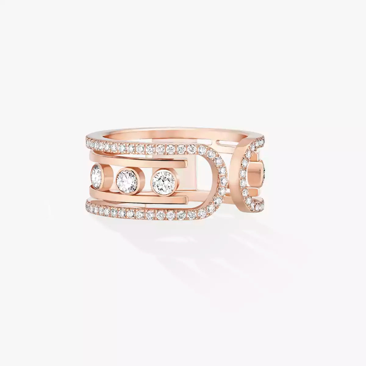 [Favorite]OPEN MOVE 10-DIAMOND PAVÉ RING