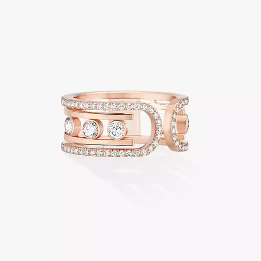 [Favorite]OPEN MOVE 10-DIAMOND PAVÉ RING