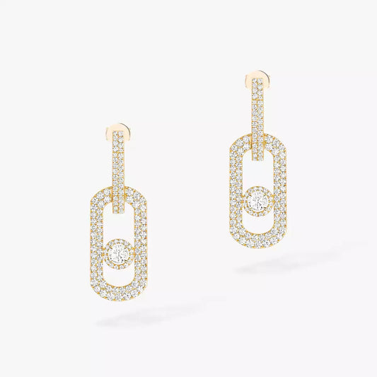 [Favorite]SO MOVE XL FULL-PAVÉ DIAMOND PENDANT EARRINGS