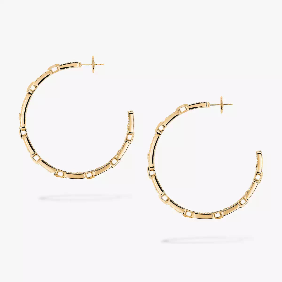 [Favorite]ムーブ リンク キネティック ダイヤモンド フープピアス