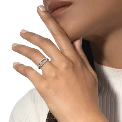 [Favorite]MOVE UNO FULL PAVÉ DIAMOND RING