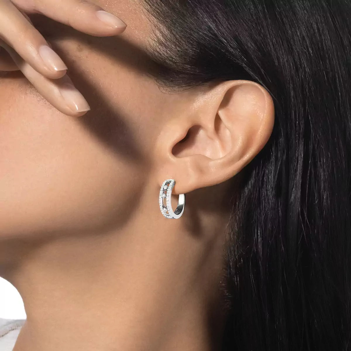 [Lieblingsstück]MOVE PAVÉ DIAMANT-KREOLEN