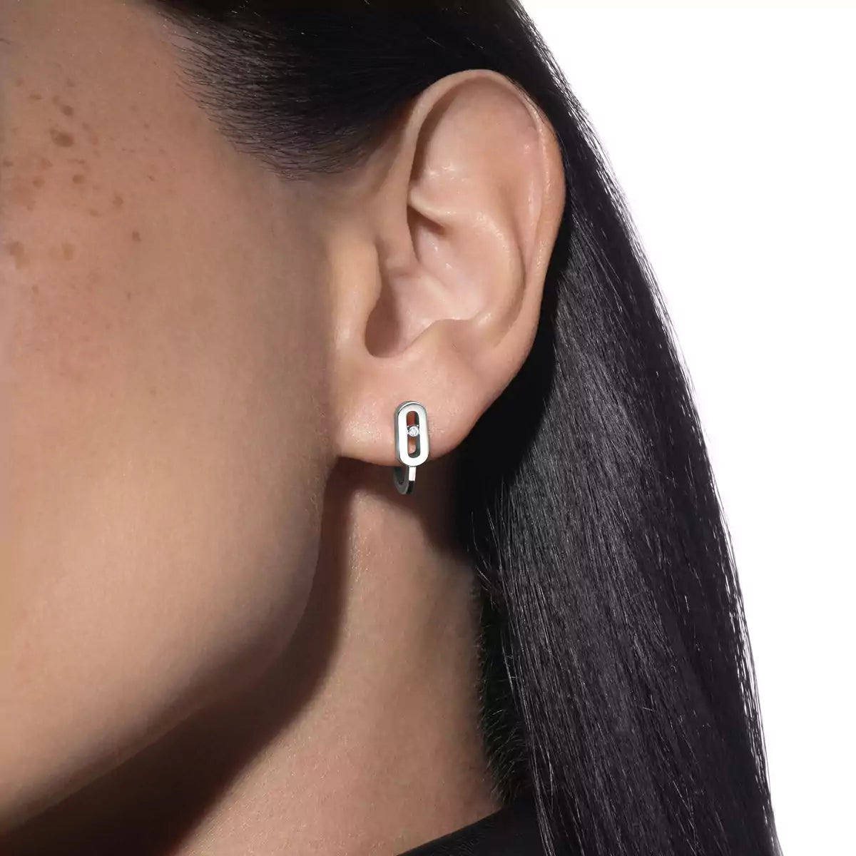 [Lieblingsstück]MOVE CLASSIQUE MINI DIAMOND HOOP EARRINGS