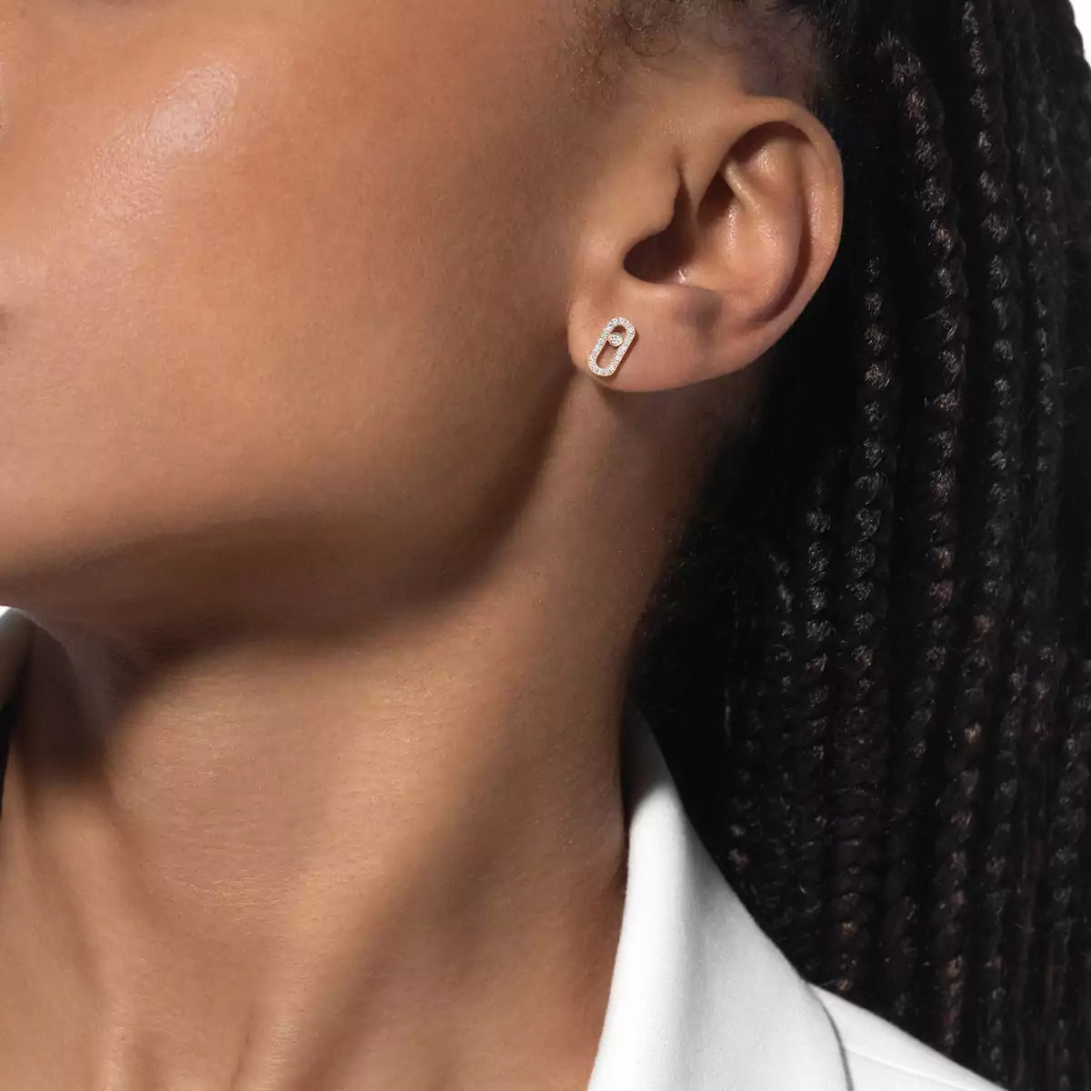 [Favorite]MOVE UNO DIAMOND EARRINGS
