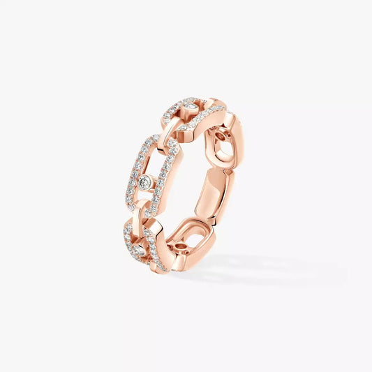 [Favorite]MOVE LINK PAVÉ DIAMOND RING