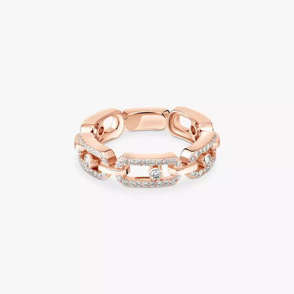[Favorite]MOVE LINK PAVÉ DIAMOND RING