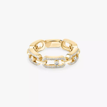 [Favorite]MOVE LINK PAVÉ DIAMOND RING