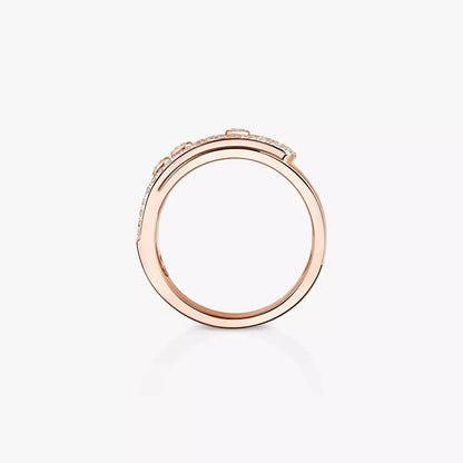 [Favorite]MOVE NOA PAVÉ DIAMOND INTERLOCKING RING
