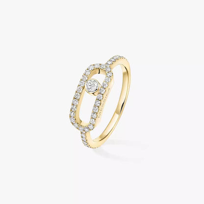[Favorite]MOVE UNO FULL PAVÉ DIAMOND RING