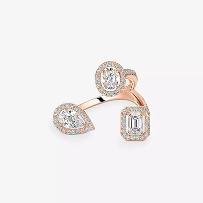 [Favorite]MY TWIN TRILOGY OPEN PAVÉ RING