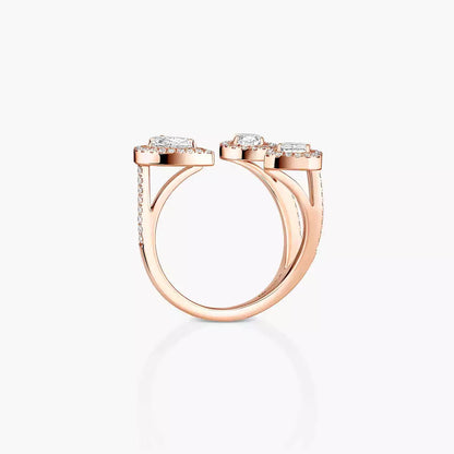 [Favorite]MY TWIN TRILOGY OPEN PAVÉ RING