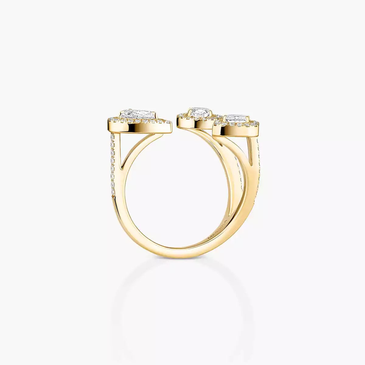 [Favorite]MY TWIN TRILOGY OPEN PAVÉ RING