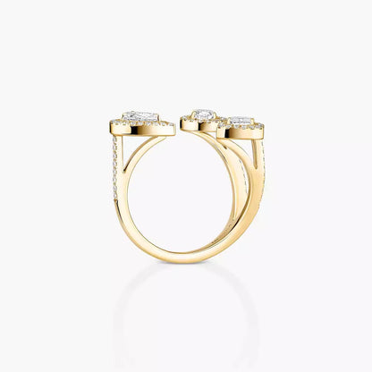 [Favorite]MY TWIN TRILOGY OPEN PAVÉ RING