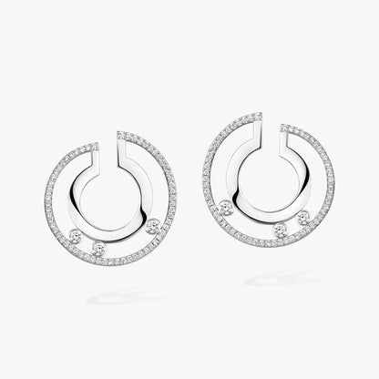 [Favorite]MOVE ROMANE SMALL DIAMOND HOOP EARRINGS