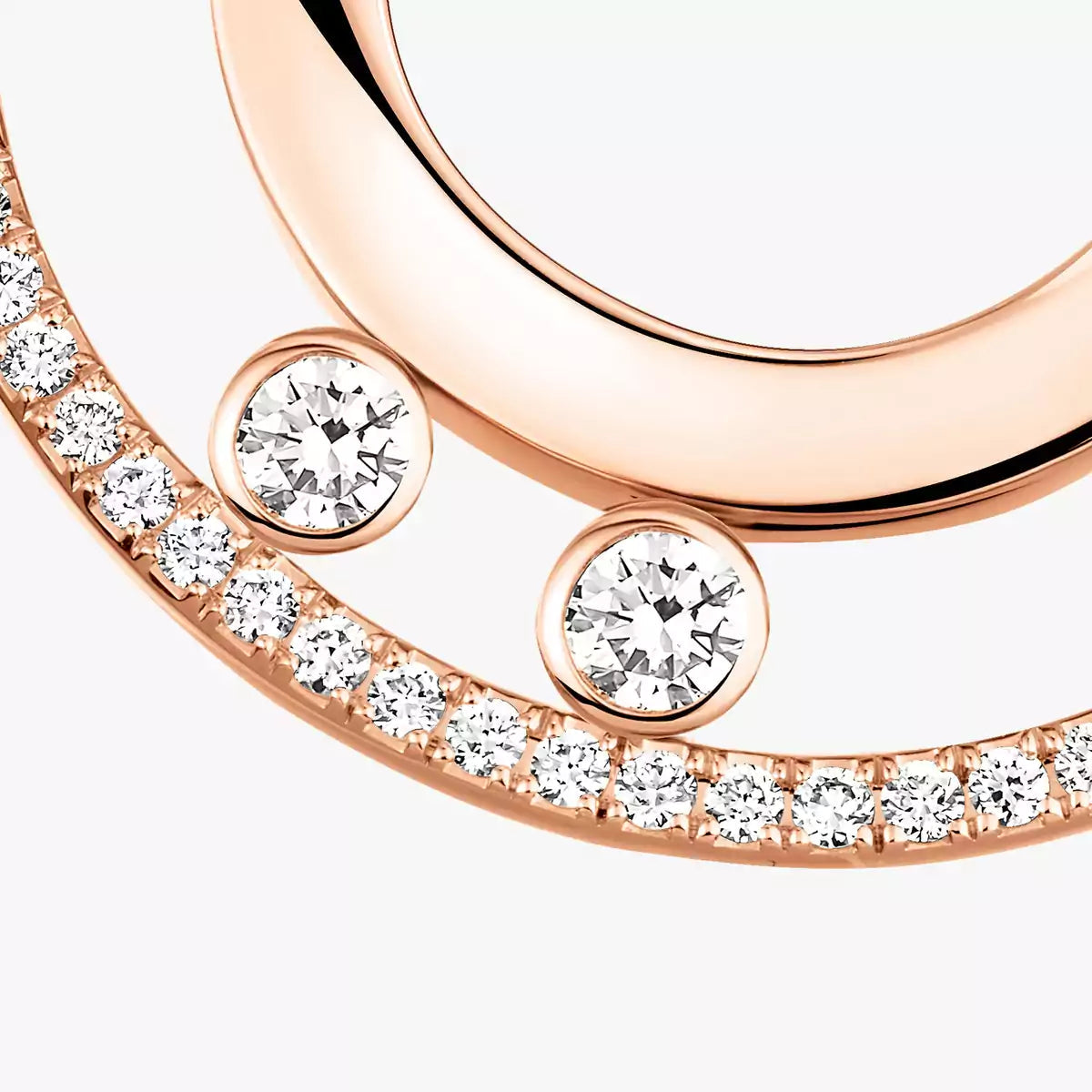 [Favorite]MOVE ROMANE SMALL DIAMOND HOOP EARRINGS