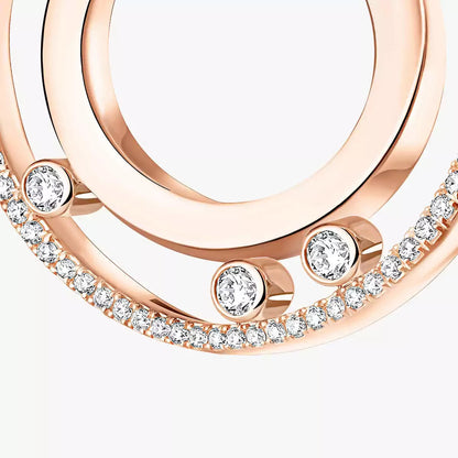[Favorite]MOVE ROMANE SMALL DIAMOND HOOP EARRINGS