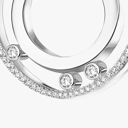 [Favorite]MOVE ROMANE SMALL DIAMOND HOOP EARRINGS