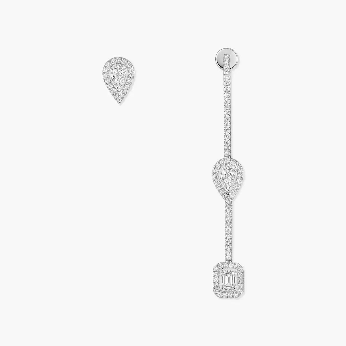[Favorite]MY TWIN DIAMOND DROP EARRINGS