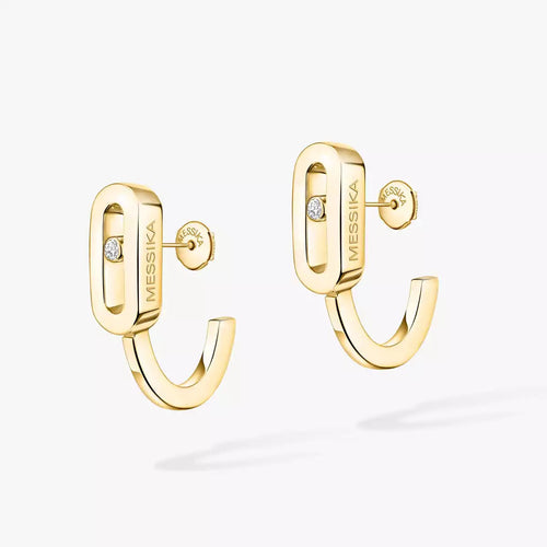 [Lieblingsstück]MOVE CLASSIQUE MINI DIAMOND HOOP EARRINGS