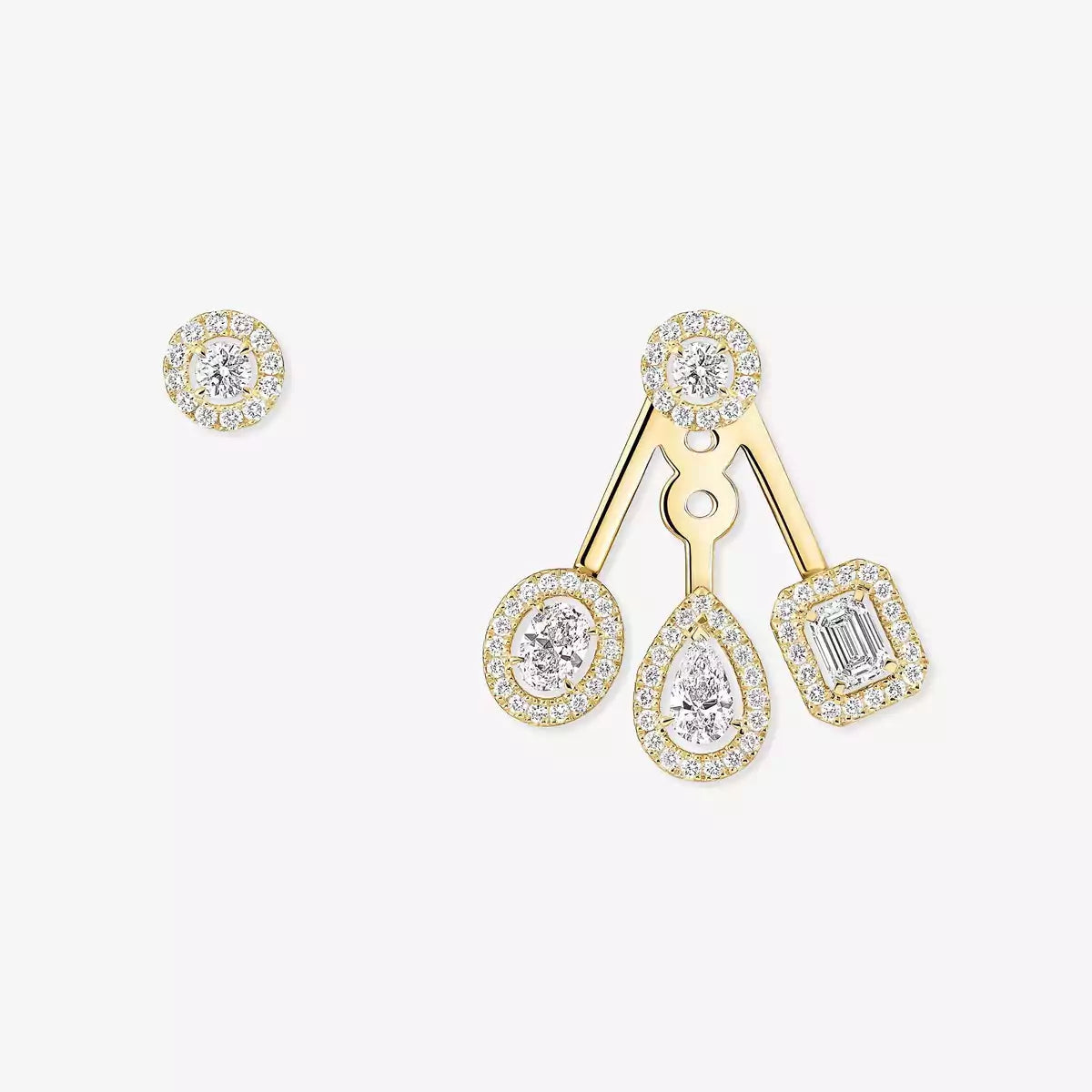 [Favorite]MY TWIN TRIO DIAMOND EARRINGS
