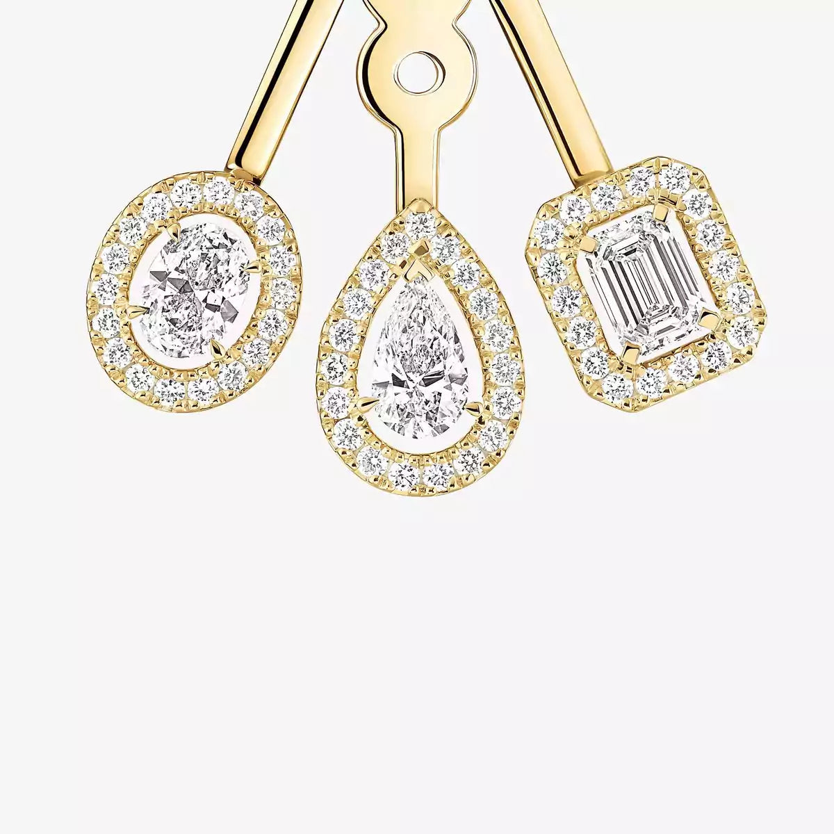 [Favorite]MY TWIN TRIO DIAMOND EARRINGS