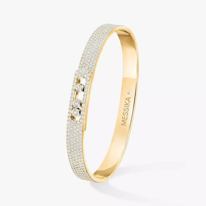 [Favorite]MOVE NOA FULL-PAVÉ DIAMOND BANGLE BRACELET