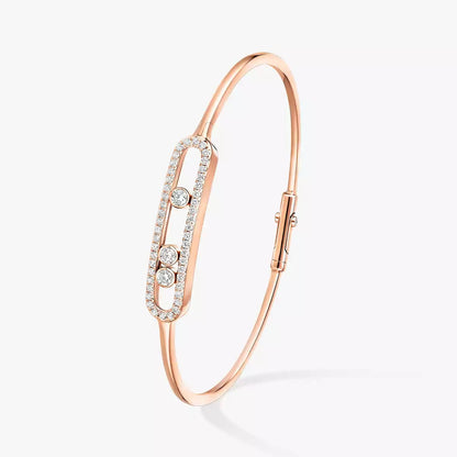 [Favorite]MOVE PAVÉ DIAMOND BANGLE BRACELET M