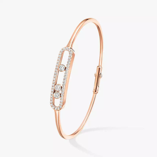 [Favorite]MOVE PAVÉ DIAMOND BANGLE BRACELET M