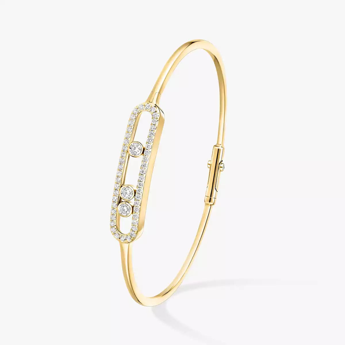 [Favorite]MOVE PAVÉ DIAMOND BANGLE BRACELET M