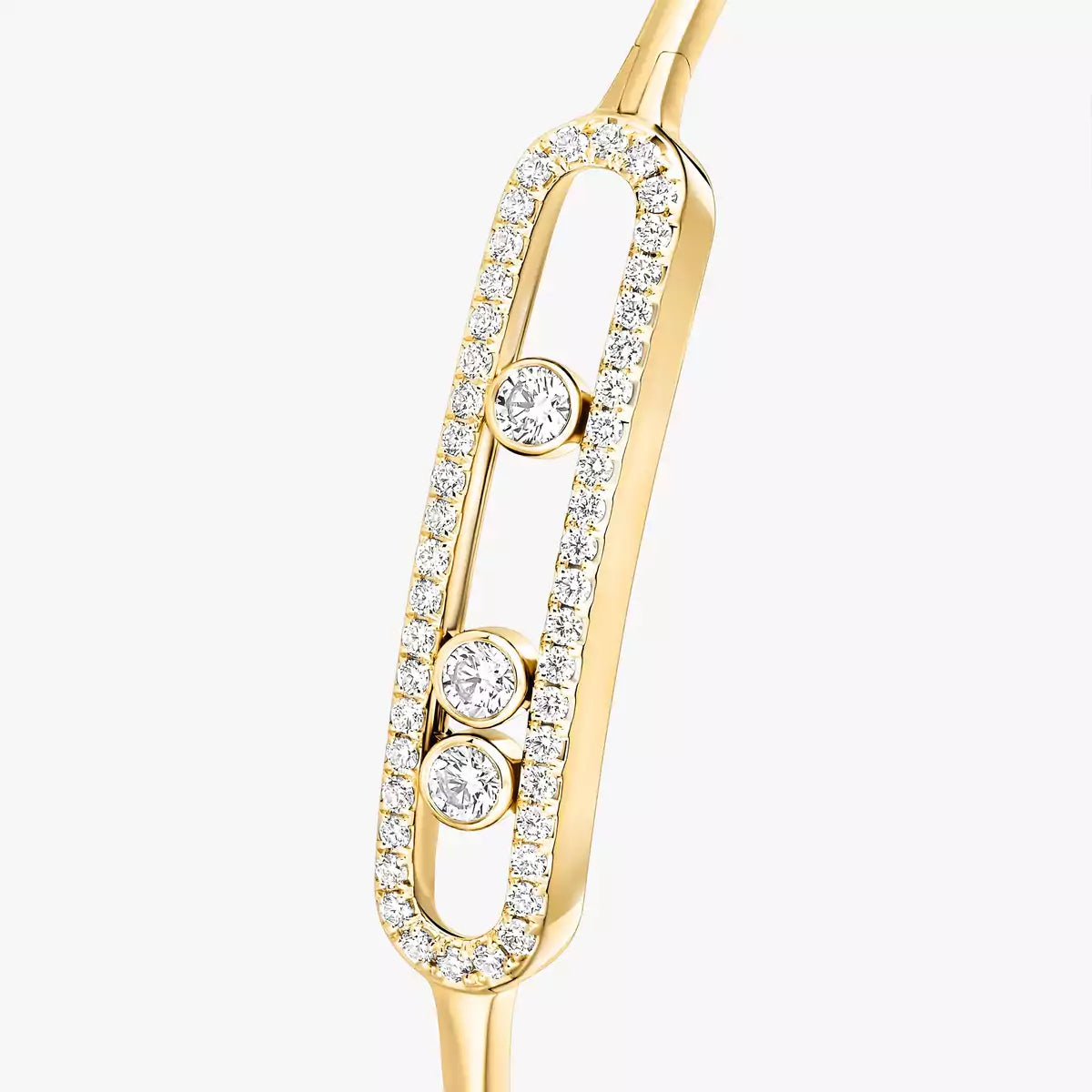 [Favorite]MOVE PAVÉ DIAMOND BANGLE BRACELET M