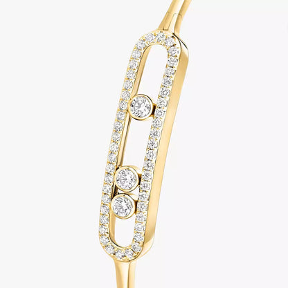 [Favorite]MOVE PAVÉ DIAMOND BANGLE BRACELET M