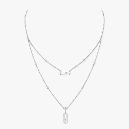 [Favorite]MOVE UNO DOUBLE-PENDANT NECKLACE