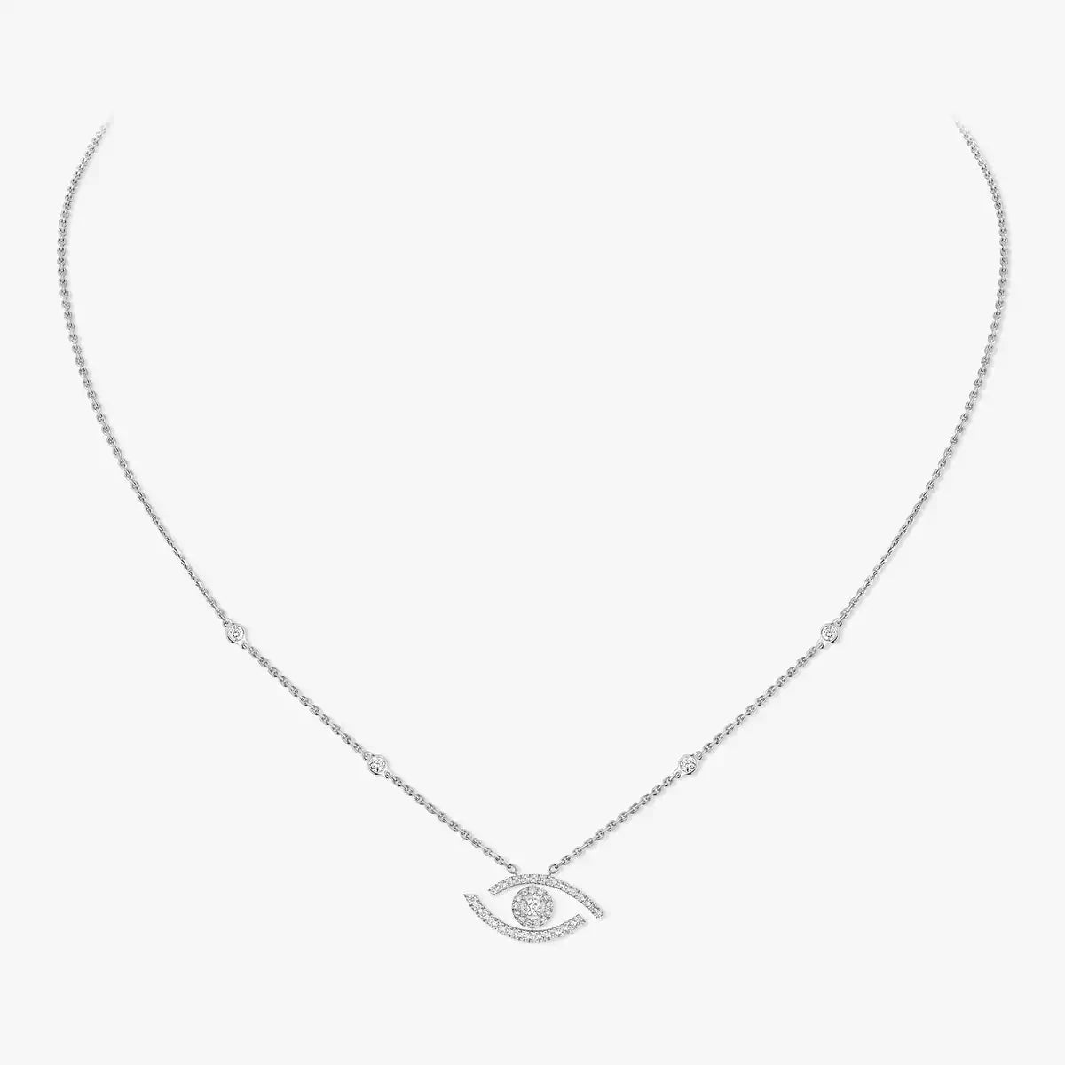 [Favorite]PAVÉ DIAMOND LUCKY EYE NECKLACE