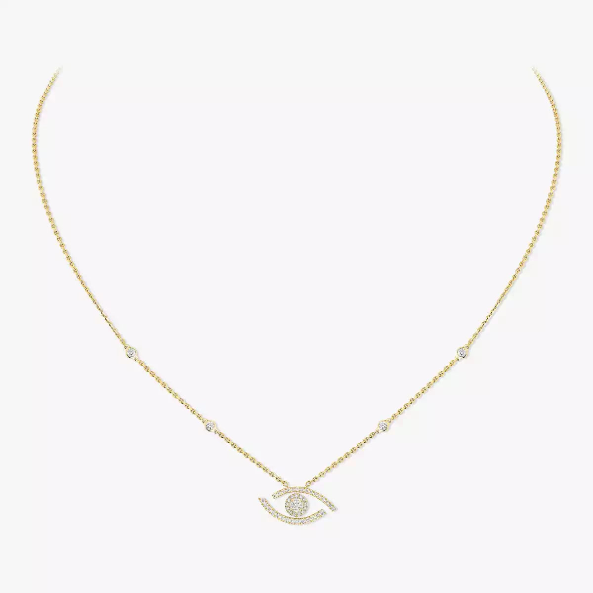 [Favorite]PAVÉ DIAMOND LUCKY EYE NECKLACE