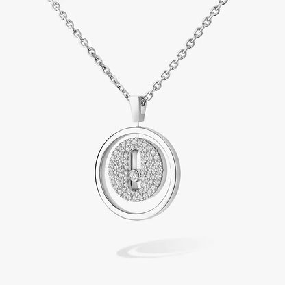 [Favorite]LUCKY MOVE FULL PAVÉ DIAMOND NECKLACE