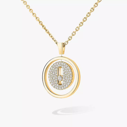 [Favorite]LUCKY MOVE FULL PAVÉ DIAMOND NECKLACE