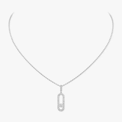 [Favorite]MOVE UNO FULL PAVÉ DIAMOND NECKLACE